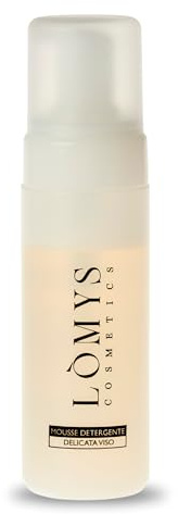 Lòmys Cosmetics - Mousse Detergente Viso - Schiuma Purificante e Idratante per una Pulizia Profonda, Formula Soffice per Tutti i Tipi di Pelle, Skincare, Struccante Viso e Occhi