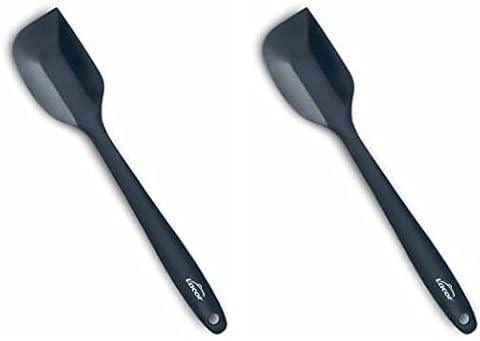 Lacor - 64464 - Spatola da cucina grigia, Spatola in silicone, Utensili da cucina, Manico ergonomico, Antiaderente, Resistente alle alte temperature, Lavabile in lavastoviglie, Lunghezza 27,5 cm