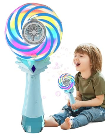 Pistola eléctrica de Burbujas – Pistola de Burbujas para niños, máquina para Hacer Burbujas, de Burbujas eléctrica, Pistolas Recargables de mágicas, Disparador de Burbujas con luz LED