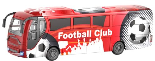 VGSAPRLEY Remote Control Bus Car,Electronic Vehicles,LED Lights,Remote Control Car Toy for Boys & Girls Gifts (red)
