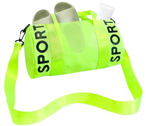 Väskor - Duffesl sportväska | Barnsportväskor | 2 fickor och justerbar rem | Yoga/simning | Bärbar och bekväm ryggsäck med kapacitet för sportcamping 30 x 17 x 17 cm/11,81 x 6,69 x 6,69 x, grön