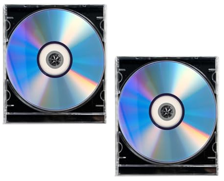 OATIPHO Discos DVD Vírgenes Grabables 2 Unidades con Estuche CD en para Grabación de Música y Datos Alta Capacidad para Audio y Video Compatibles con Reproductores DVD y
