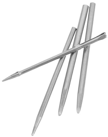 TEHAUX 4 Pezzi Ago Cavo per Infilare Lacci in Acciaio Inossidabile 2,5/3/3,5mm per Fai da Te, Resistente e Affidabile, per Creazione e Riparazione di Lacci Scarpe