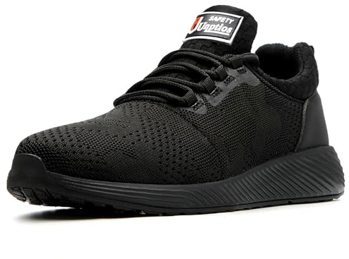UnPtios Chaussures de Sécurité Hommes Traineurs de sécurité Femmes Chaussures de Travail Légers Basket Securite Respirante avec Embout en Acier Antidérapante 44EU