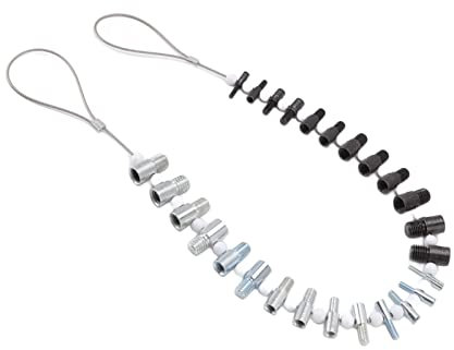 Gewindeprüfer, Muttern, Schrauben, Gewindeprüfer, 26 Außengewinde-Identifikationswerkzeug für Zöllige und Metrische Muttern mit 14 Zoll und 12 Metrischen Messgeräten