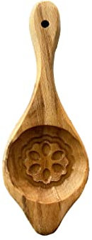 Traditional Wooden Cookie, Cake & Pastry Maamoul Mold Press New Design Middle Eastern Cookie Mold (Flower Design)