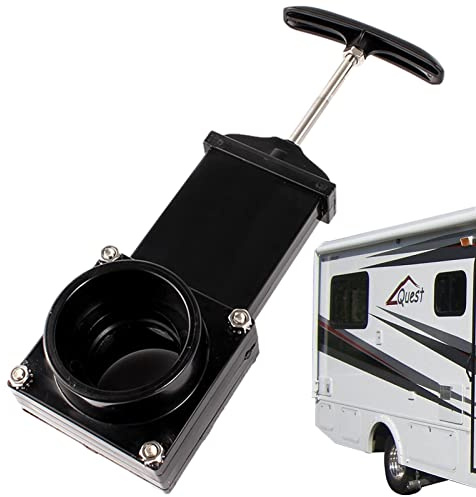 BROLEO Drenaje de RV, válvula de drenaje RV de 50 mm, tanque de aguas residuales de RV, accesorios de repuesto para tanque de residuos de autocaravana