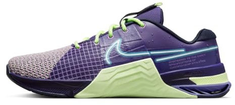 NIKE Metcon 8 Men's Trainers Gym Fitness Workout Shoes Deep Purple/Baltic Blue DV1206-500 UK 10.5 (EU 45.5)
