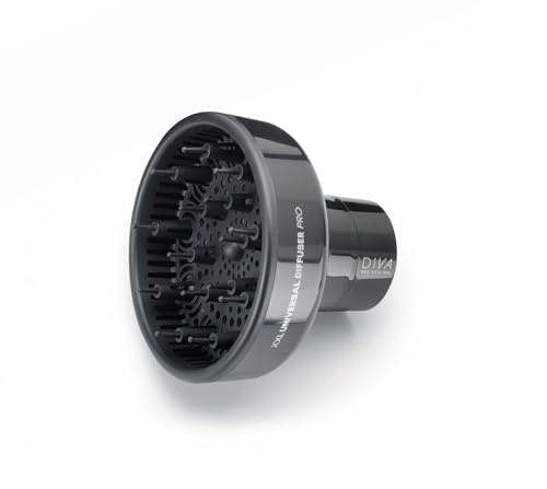 Diva Pro Styling XXL Pro Diffusor - passend für die meisten handelsüblichen Haartrockner - schwarz, PRO124