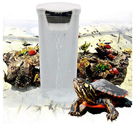 Aquarium-Innenfilter, 240 l/h, für Reptilien, Schildkröten, Aquarien, Wasserfall-Filter, niedriger Wasserstand, Wasserkreislauf, saubere Pumpe, Frosche, Krabben (240 l/h Wasserfallfilter)