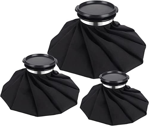Poche de Glace Cheville Genou, 3 PCS Sac de Glace Réutilisable Blessé |15Cm, 23Cm, 28Cm| Pain de Glace Anti-Douleur pour le Cou Pour enfants, Tête, Dos, Cou, Paule, Sportives Soulagement Douleur