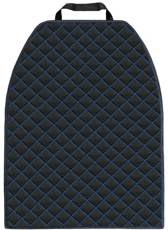 L & P Car Design Rückenlehnenschutz Rückenlehnenschoner Schutz für Autositz Rückenlehne Kinder Auto Rückenlehnenabdeckung Lehnenschutz Hecksitzschoner Blaue Naht