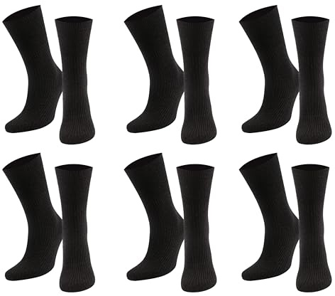 SIMALA Diabetic Socks For Men - Ideal Socks For Swollen Legs, Extra Wide Diabetic Socks Made From 100% Cotton