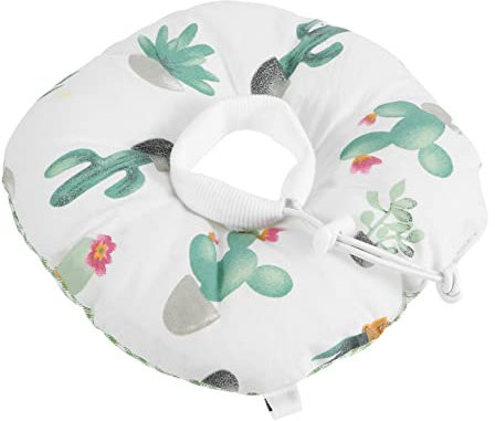 CIYODO Genesungshalsband Katzen Verstellbar Aus Hautfreundlichem Material Mit Musterdesign Für Operation Und Wundheilung Bei Haustieren Und Kätzchen