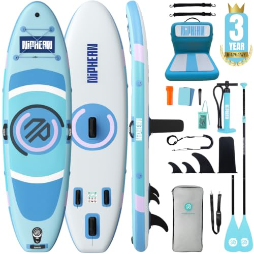 Niphean 10' Inflatable Paddle Board, Ultra-Light SUP for Beginners