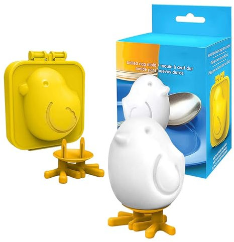 Molde moldeador de huevos, linda herramienta para sujetar huevos con forma de pollo, modelo creativo de huevo cocido para pollitos, suplemento para desayuno, molde para bolas, almuerzo, comida para ni