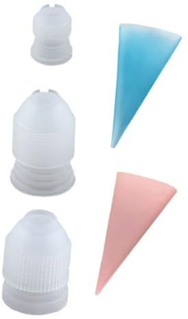 DECHOUS 5 Pezzi Set Di Sacchetti Da in Silicone Per Dolci Strumenti Per Decorare La Crema Che Scorre Per La Cottura
