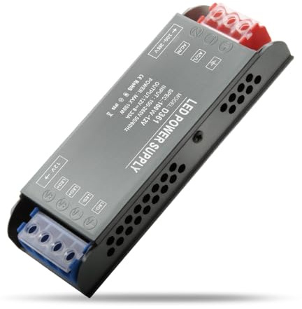 Transformador 220V a 12V 8.3A LED Driver, Adaptador de Voltaje Constante Convertidor de 180 V-240 V CA a 12 V CC Transformador para Foco Piscina Tiras LED de Voltaje Constante