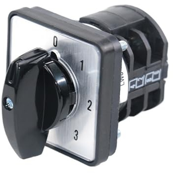 1 pz LW8D-10/0-3.2 Interruttore di commutazione con manopola di selezione e inversione di potenza, due fasi, quattro posizioni, 10 A, 660 V, interruttore rotativo