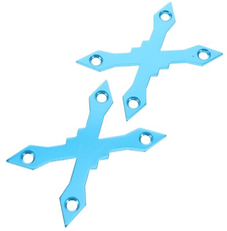 VICASKY Lot De 2 Supports Anti-enfoncement Skateboard Et Longboard en Aluminium Bleu, Vis Hexagonales Internes, Protection Skate pour Stabilité Et Performance en Sport Extérieur