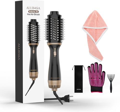 ALLBASA One-Step Haarbürste, Haartrockner, Volumengebung, professionelle Haarbürste, schnell trocknend