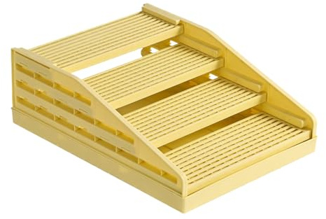 Riaisttd Alfombrilla para caja de arena para gatos, 2 capas ajustables a prueba de salpicaduras, escalones desmontables para mascotas, para jugar en interiores, hogar, apartamento, sala de estar