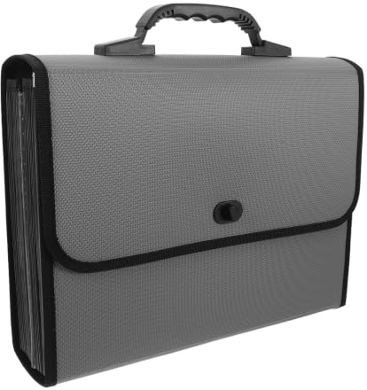 POPETPOP Classeur Extensible en Plastique à 26 Compartiments avec Poignée et Fermeture à Boucle, Organiseur de Dossiers Multi-Couches pour Bureau et École, Tri Rapide et Rangement Pratique