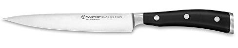 WÜSTHOF Classic Ikon Filiermesser 16 cm, Schwarz,silber