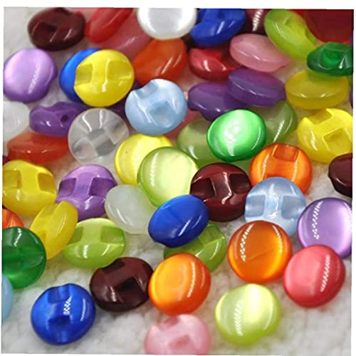 TOSSPER Reparación del Botón 100pcs del Color del De Costura De Ropa De Niño De Piedra De Ojo De Gato Botones De Prendas De Vestir a Medida Herramienta