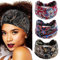 Fashband Breite Stirnbänder, elastische Blumen-Haarbänder, Knoten, Yoga, Headwrap Vintage, Haarschmuck für Damen und Mädchen (3 Stück)