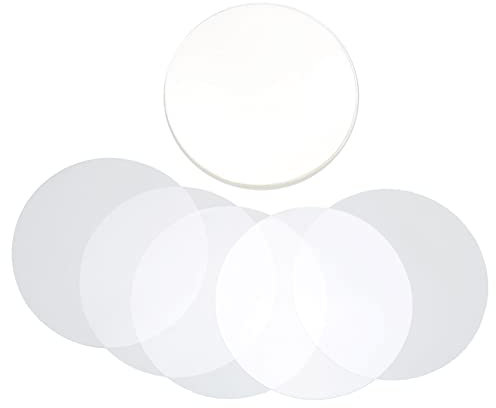 100 Stück Runde Abzeichen-Folien, Transparente PVC-Abzeichen-Kühlschrank-Schutzfolie Zur Herstellung von Abzeichen[58MM]Klebstoffentferner