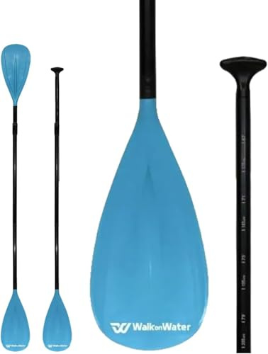 Walk on Water WOW Pagaie Paddle 2 en 1 en Aluminium Pagaies de Stand Up Paddle Rame Paddle Détachable 4-Pièces | Pagaie Double Paddle Réglable | Pagaie Paddle Pagaie Sup Facile à Transporter