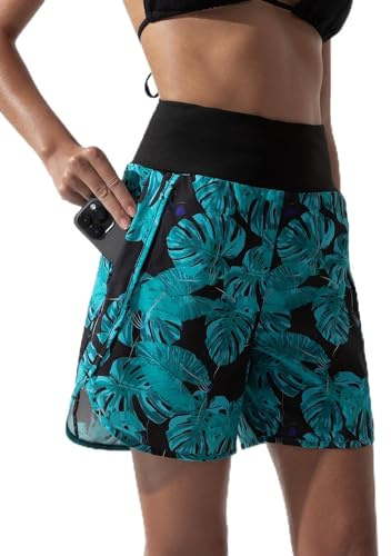 BebreezChic Short de bain pour femme - Shorts d'été - Boardshorts de natation, M