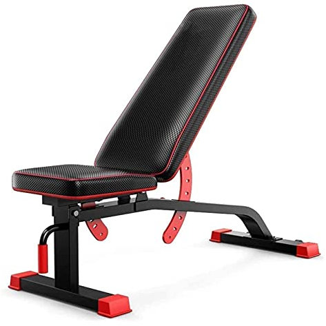 Viktbänk, träningsbänkar Multifunktionsjusterbar hantelbänk Sit-up-bänk Fitnessutrustning, halkfri bärbar