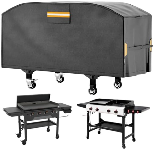 EVRBUL Cubierta exterior para barbacoa de gas de quemador plano, compatible con la estación de cocción Blackstone de 91,4 cm (36 pulgadas), cubierta impermeable 420D para parrilla de 3-4 quemadores