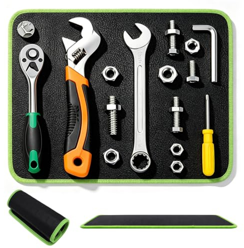 Tapis à outils magnétique en PVC, étagère magnétique pour le garage, support de vis antidérapant, tapis de réparation magnétique, pliable pour voiture, atelier, bricolage
