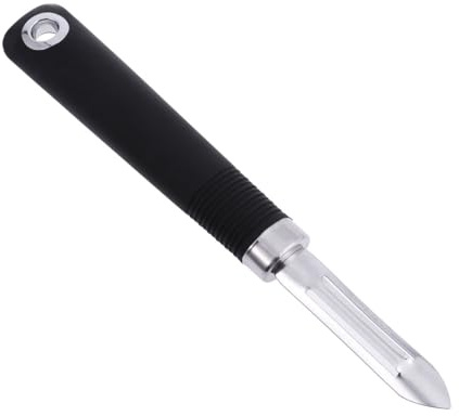 Yardwe Multifunctional Stainless Steel Peeler Non Swivel Vegetable Peeler for Kitchen Use with Hanging Hole for Easy Storage - Ideal for Potatoes Carrots Apples and More
