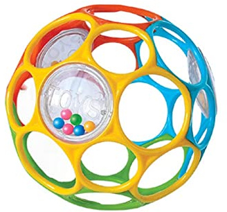 Balles Sensorielles Bebe Jouet Boule Souple et Elastique Différentes Pour Développement Sensoriel pour Enfants à Partir de 3 Mois (9,5cm de diamètre)
