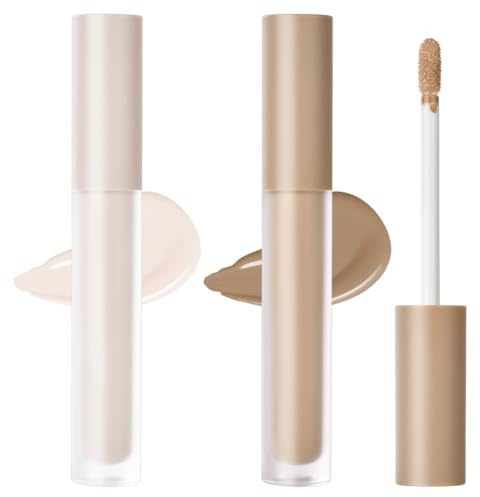 Iluminador Líquido, 2pcs Contouring Maquillaje Barra, Resaltador para Rostro, Ilumina los Contornos para Una Luminosidad Duradera