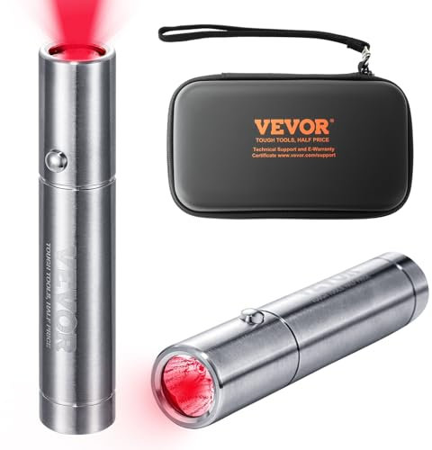 VEVOR Rotlichttherapiegerät, Rot- und Nahinfrarot-Lichttherapiestab mit 3 Wellenlängen, handgehaltene Rotlicht-Heiltherapie-Taschenlampe zur Schmerzlinderung in Gelenkmuskeln, Wundheilung, Hautheilung
