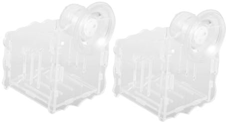 SEWOART Ensemble De Jardinières Aquatiques en Acrylique Support Décoratif pour Aquarium Tasse pour Plantes Aquatiques