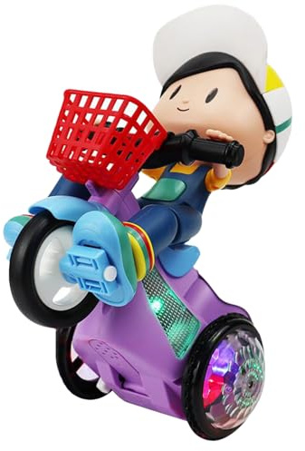 Giochi Auto Per Bambini - Triciclo Elettrico Giocattolo - Giochi Musicali Con Luci Colorate A 360° Per Bambini A Casa O In Viaggio Per Libero E Gioco