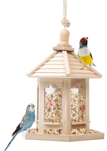 Mangeoire à Bois | Distributeur De Nourriture pour | Alimentateur d'arbre | Ornement Décoratif pour Patio | Mangeoire pour Animaux Sauvages avec pour Écureuils pour Ester