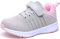 Schuhe Mädchen 35 Sportschuhe Kinder Turnschuhe Mädchen Sneaker Hallenschuhe Laufschuhe Mesh Fitness Sport Girl Tennis Basketball Shoes Grau Rosa