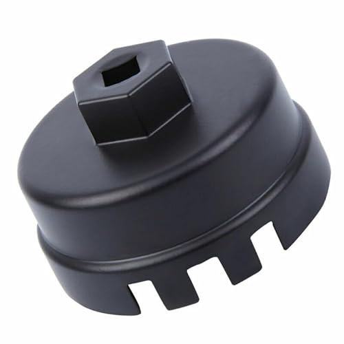 GAOHOU Clé universelle pour filtre à huile 14 cannelures 64 mm Noir