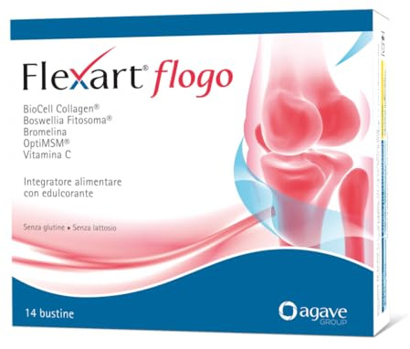 FLEXART FLOGO 14 bustine - integratore alimentare utile per la funzionalità articolare e per la normale funzione delle cartilagini