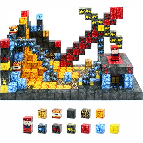 70 Pcs Magnetiska byggstenar magnetiska plattor småbarnsleksak utomhusleksak för pojkar och flickor från 3 år