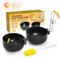Eierkocher aus Edelstahl, Egg Cooker Zusammenklappbarer Hang Ohr Eierkessel pochierter Eiermacher, Antihaft Eierpocher für perfekte gekochte Eier für Küchenwerkzeug (2 Pcs)