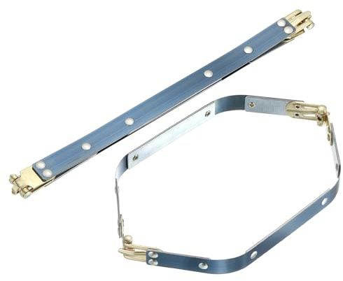 QUARKZMAN marco internos flexibles de metal, 2 piezas 9.06 x 0.55 Marco flexible con cierre de beso, Accesorios de hardware de marco de bolso Clip para bolsos de mano de bricolaje