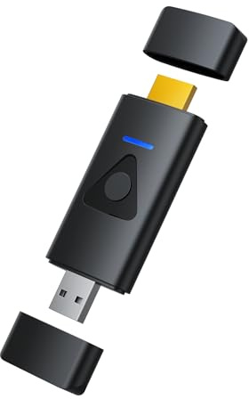 Yinker HDMI USB Dongle Miracast-adapter för iOS, MacOS, Android, Windows Plug&Play 1080P@60HZ 15 m trådlös överföring, inte för USB-skärmar